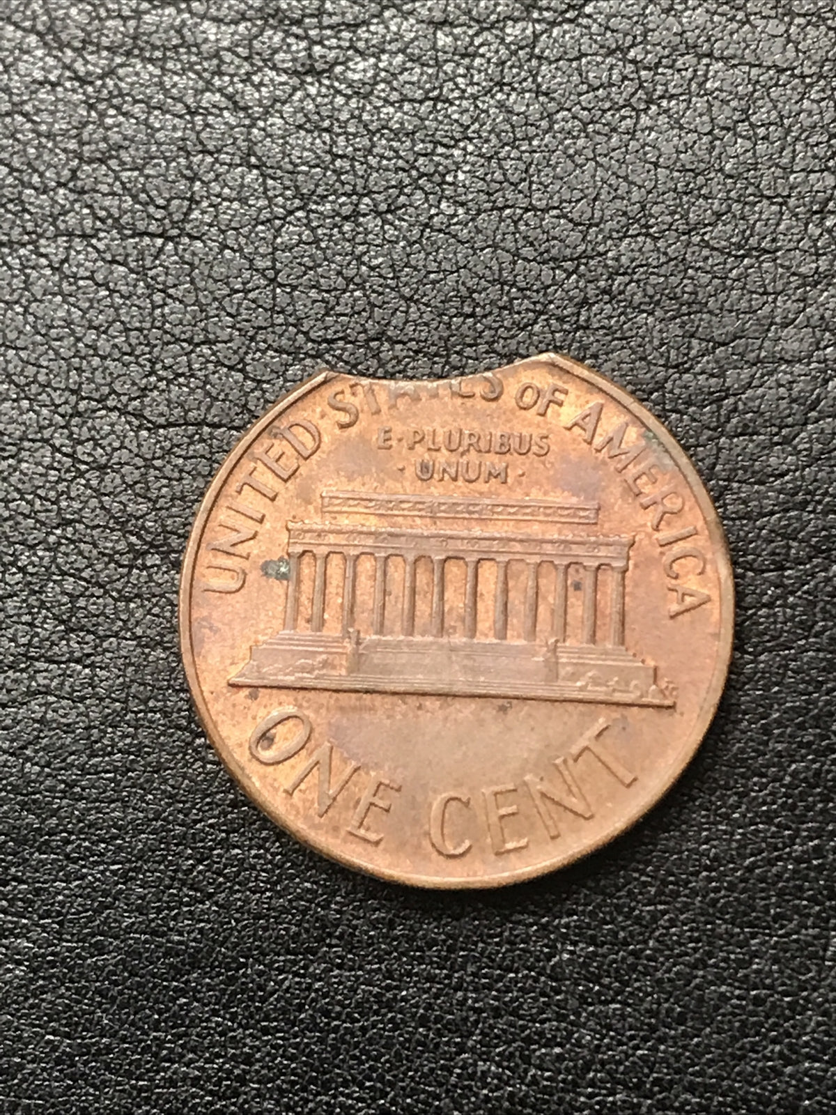 1964 Lincoln Cent Clipped Planchet Mint Error