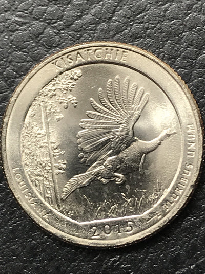2015 P Kisatchie National Forest Double Die Obverse DDO Error UNC Quarter