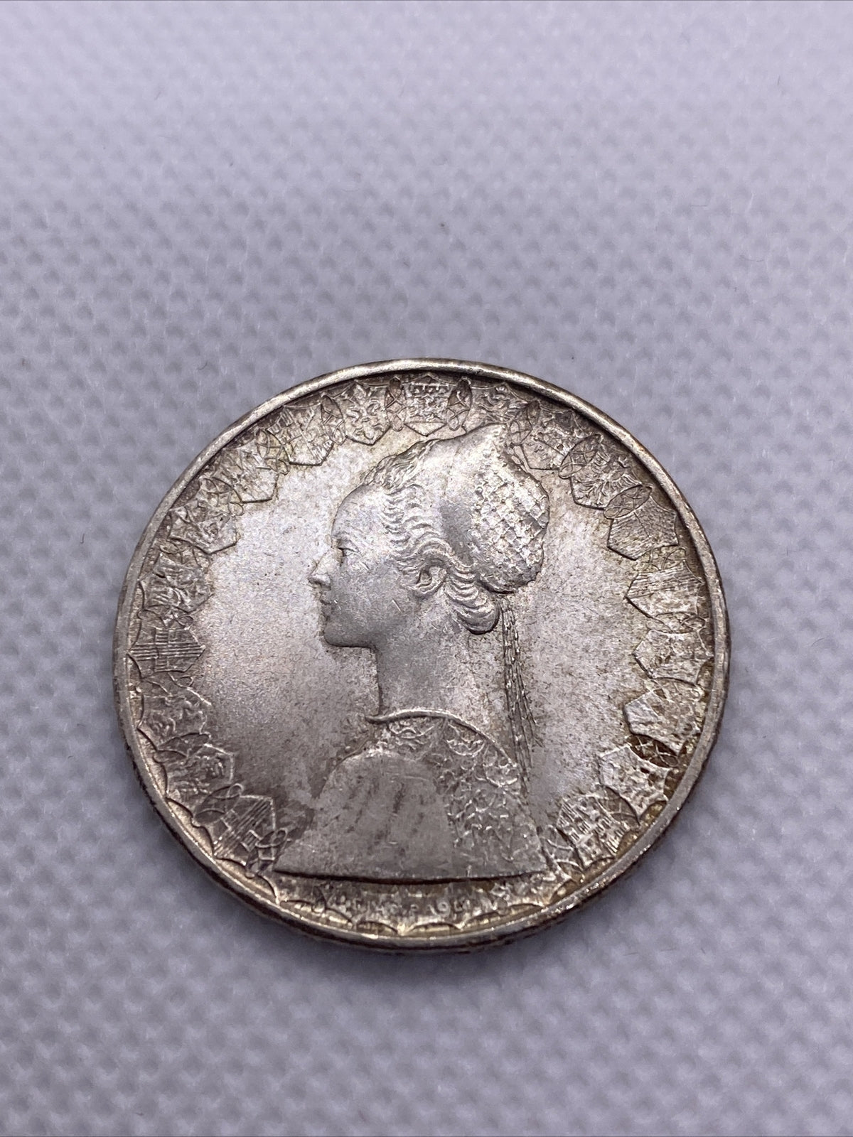 500 Lire L500 Republic REPVBBLICA ITALIANA R Italy Silver Coin
