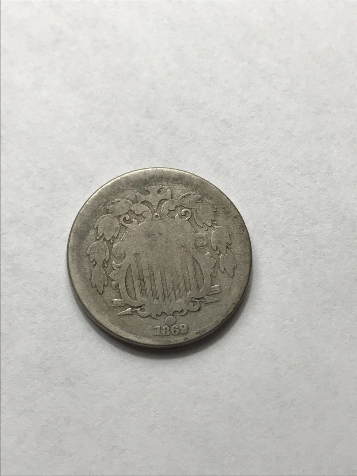 1869 Shield Nickel Great Beautiful Coin #OOP1869