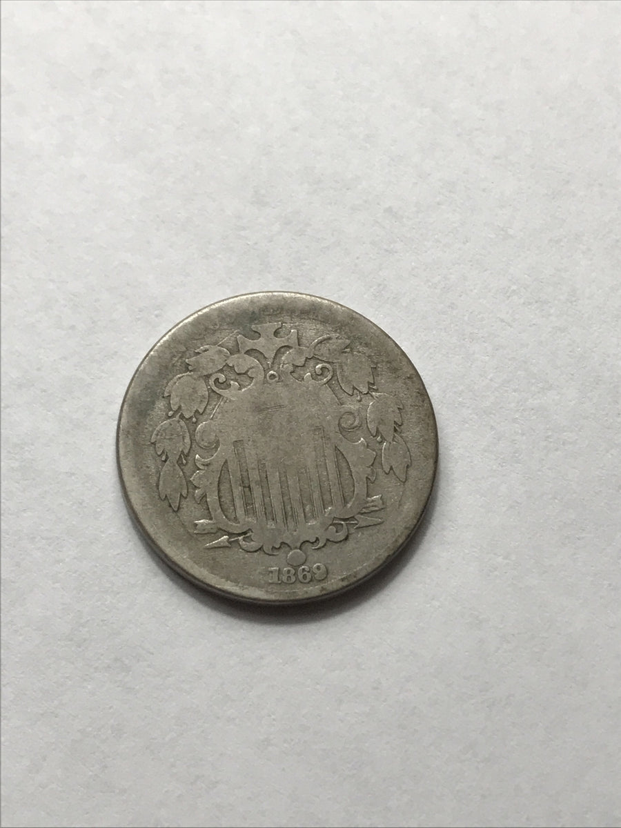 1869 Shield Nickel Great Beautiful Coin #OOP1869