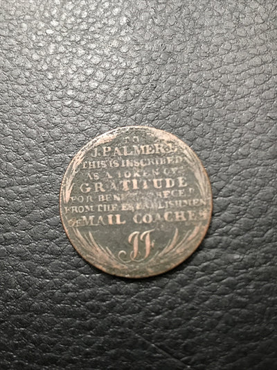 Halfpenny Mail Coach Series For the Establishment of Mail Coaches RARE #Mail-1