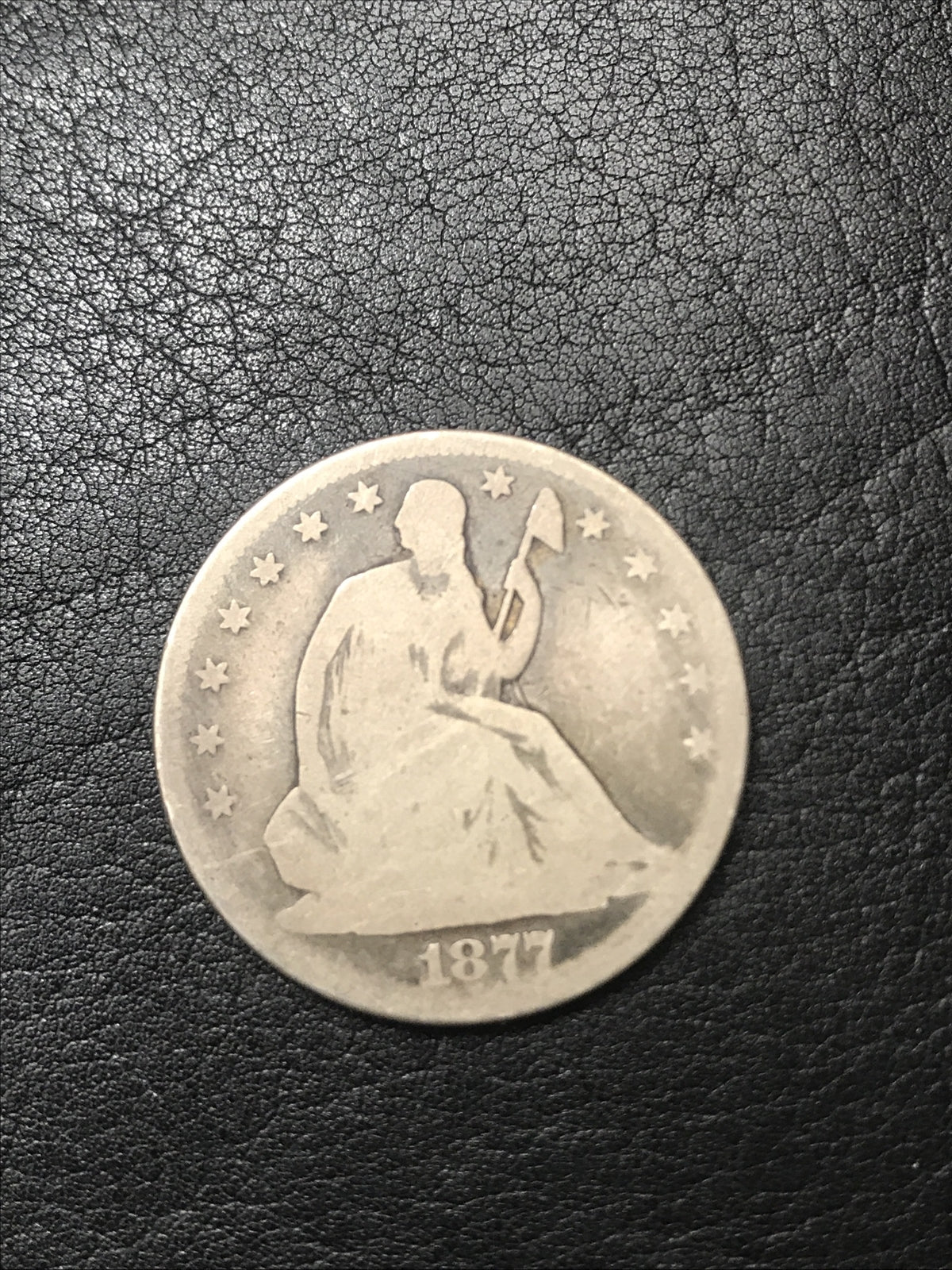 1877 Seated Liberty Half Dollar Silver Coin