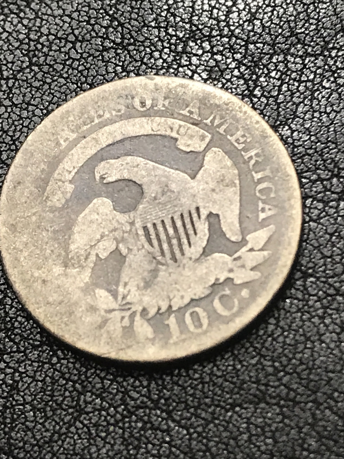 1827 10c Capped Bust Silver Dime JR-3 R-1 RARE #LL6225