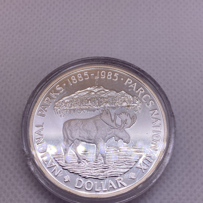 1985 Canada National Parks Proof Silver Dollar Coin #2879-10