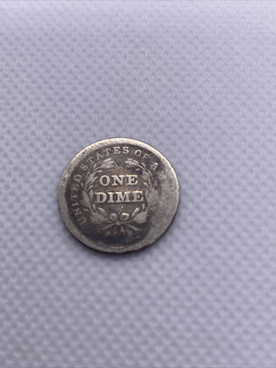 1839 Seated Liberty Dime Silver 10 Cents Coin Ten Cents #35119