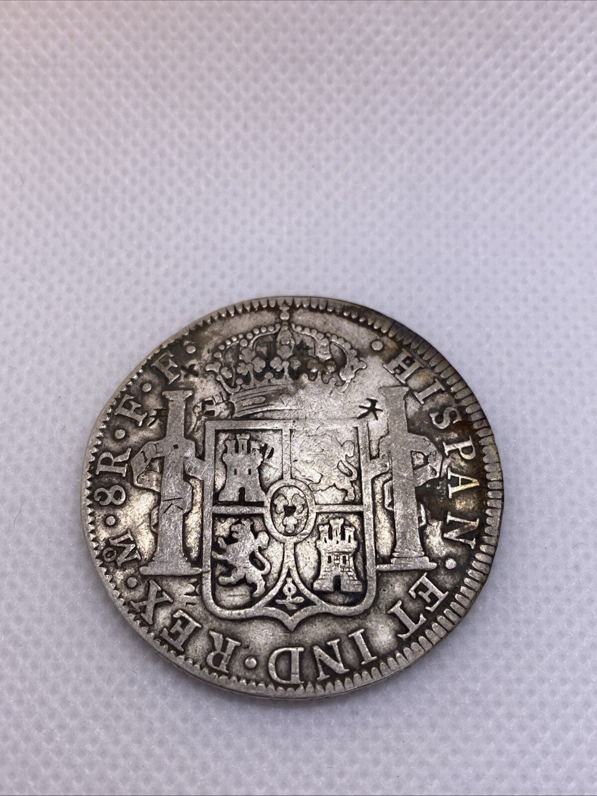 1783 Mexico Silver 8 Reales China Chopmarks Beautiful Silver Coin 2900-10