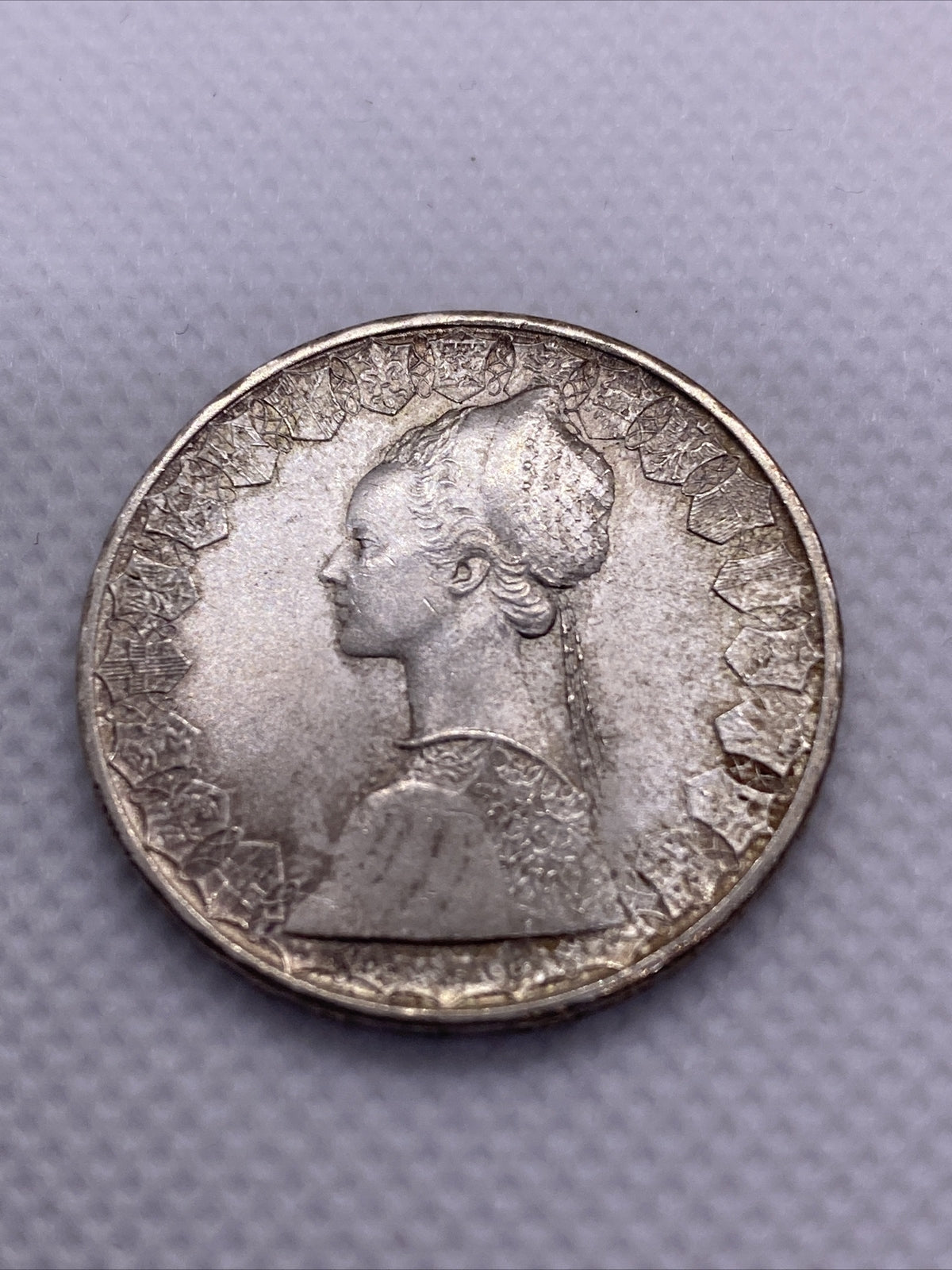 500 Lire L500 Republic REPVBBLICA ITALIANA R Italy Silver Coin