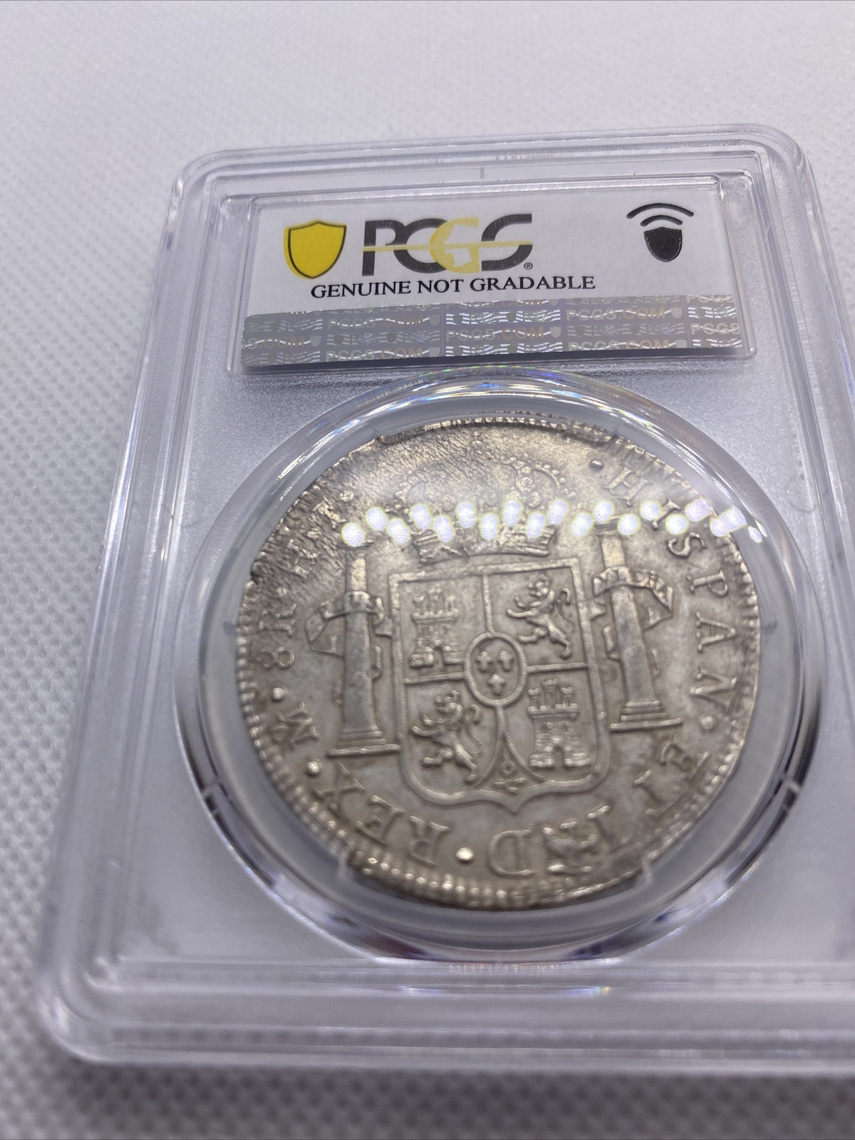 1811 Mo HJ Mexico 8 Reales Armored Bust Large Silver Coin PCGS XF Details #7951