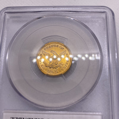 1892 Quarter Eagle $2.50 Gold Coin - NGC Graded AU Details VERY RARE Low Mintage