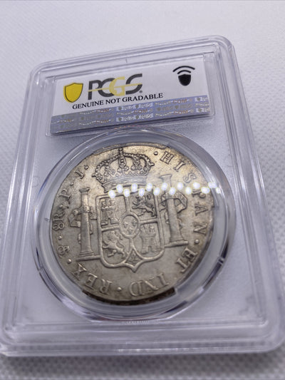 1807 PTS PJ 8 Reales Silver Coin PCGS XF Details Spanish 8R Charles IIII #7957