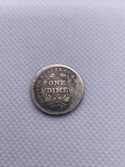 1839 Seated Liberty Dime Silver 10 Cents Coin Ten Cents #35119