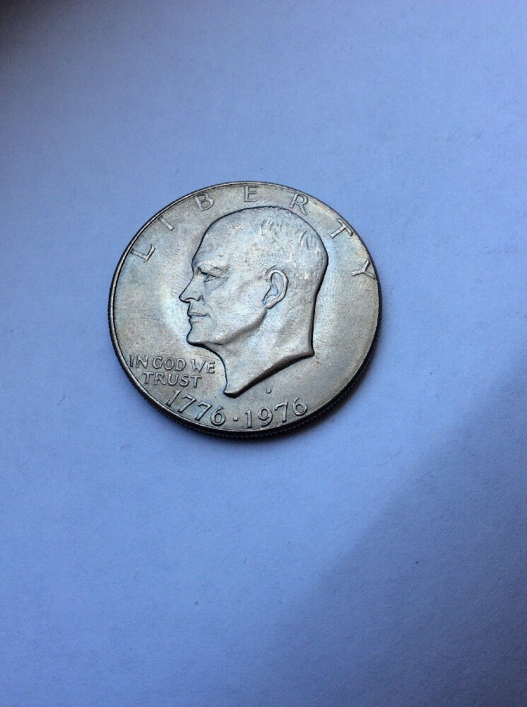 1976 D Eisenhower Bicentennial Dollar Type 1 Ike US Mint Coin #156