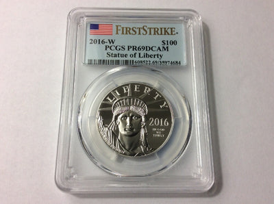 2016 W American Platinum Eagle Proof  1oz $100 PCGS PR69 DCAM  First Strike