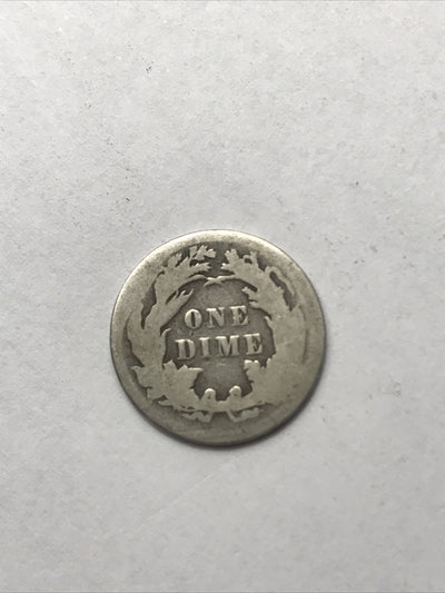 1891 Seated Liberty Dime Silver 90% Coin #BL91