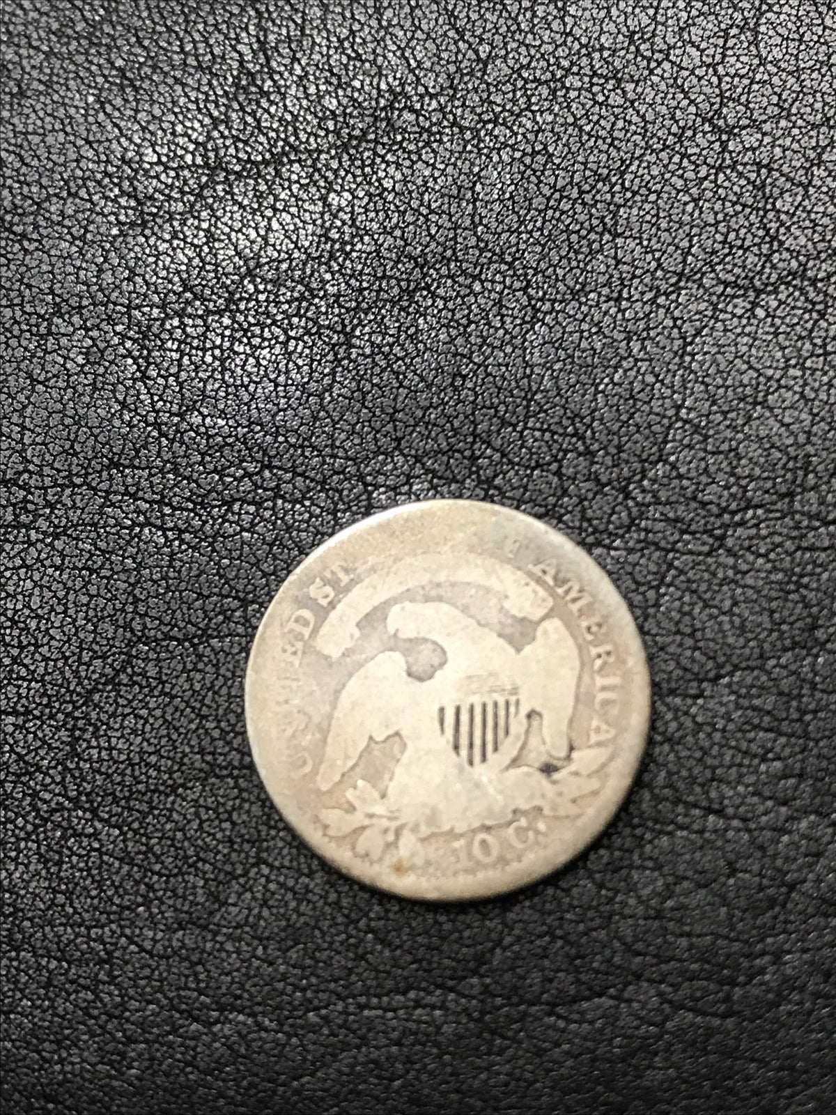 1837 Capped Bust Dime Silver 10c Coin #WR636