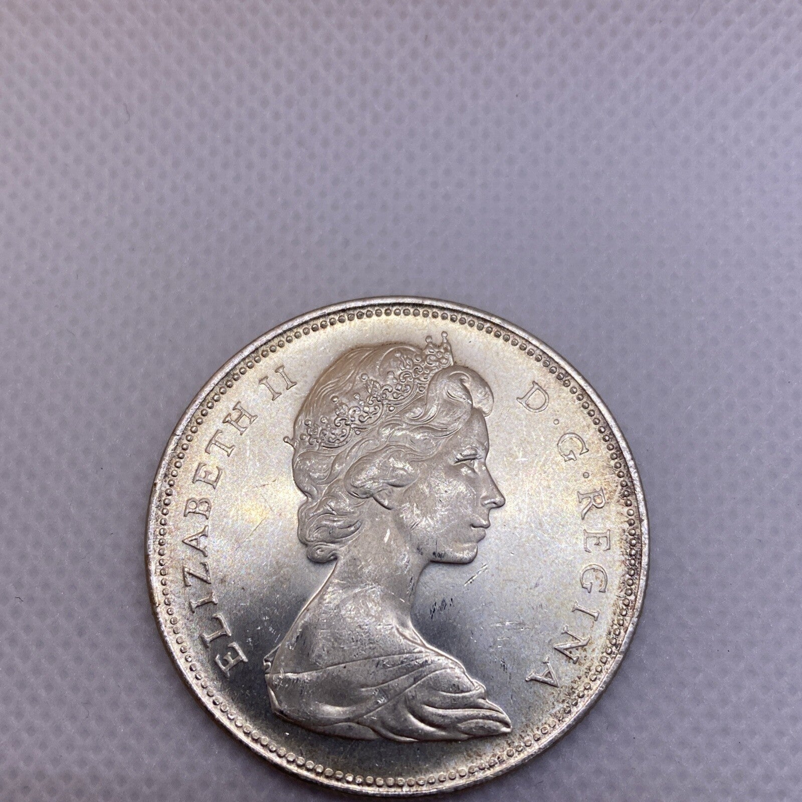 1965 Canada Silver Dollar Uncirculated Beautiful Silver Coin #2698-10