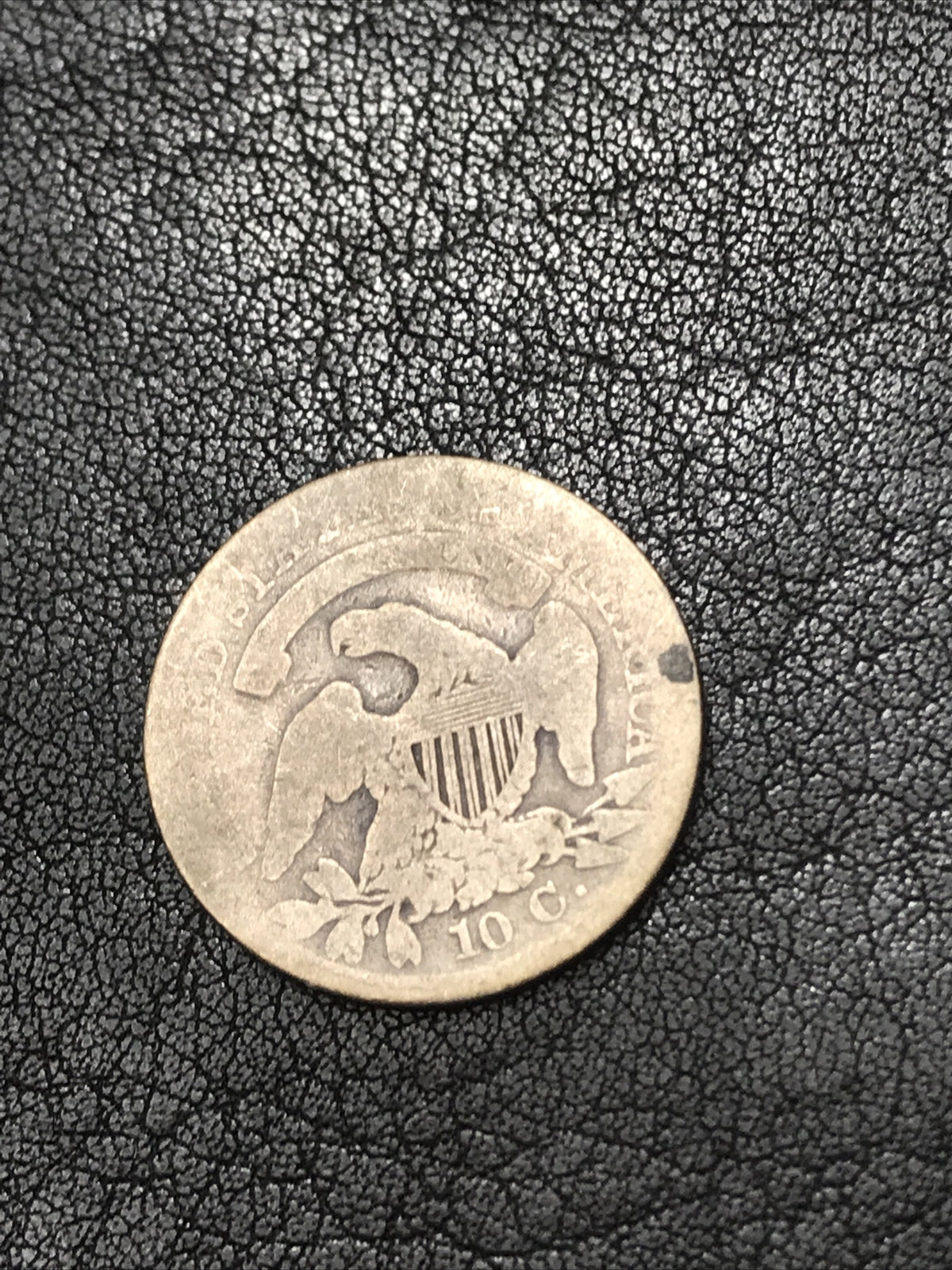 1836 Capped Bust Dime 10c Silver Coin JR-3 R-3 Block-8 Rare #4889