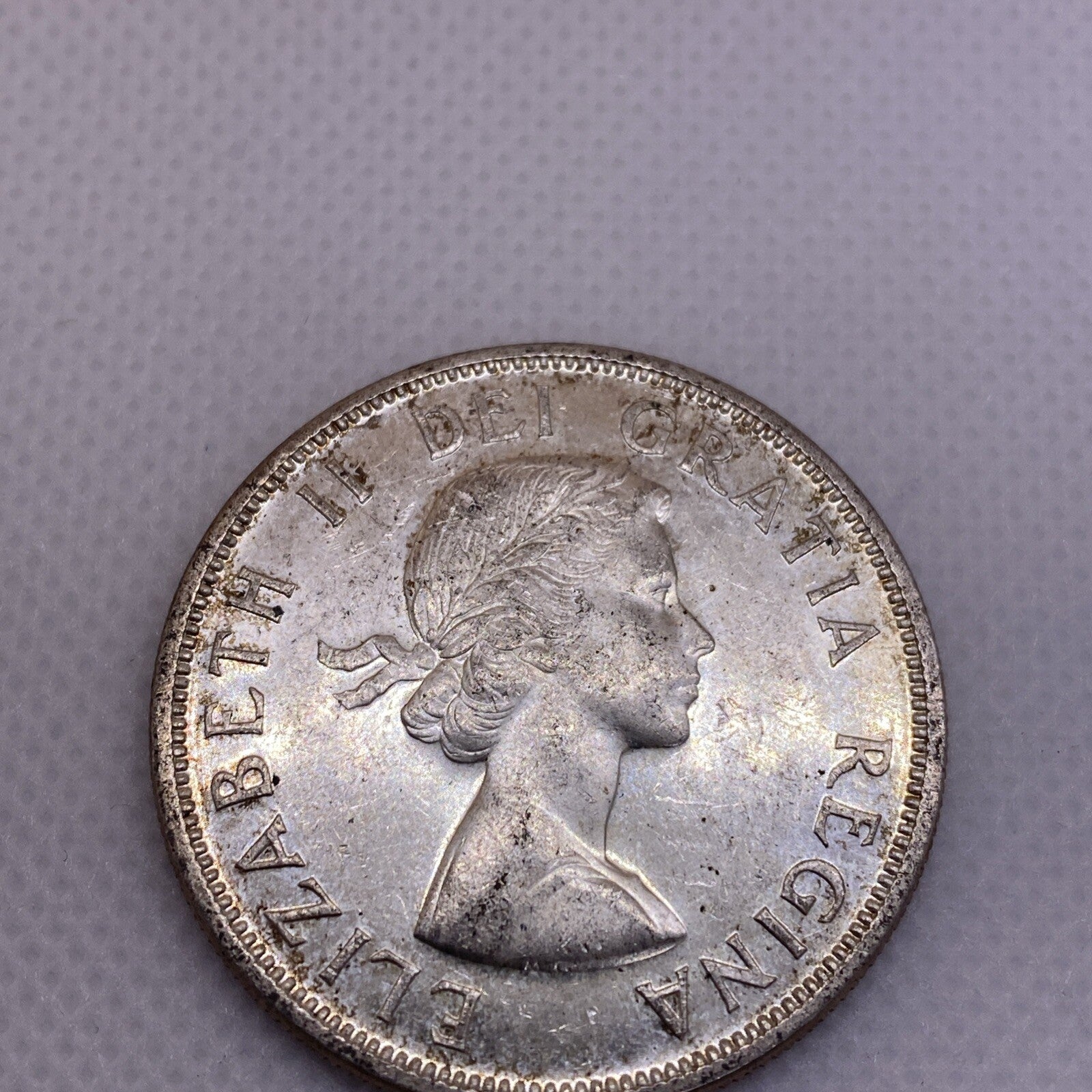 1958 CANADIAN SILVER DOLLAR CANADA SILVER COIN #3590-10