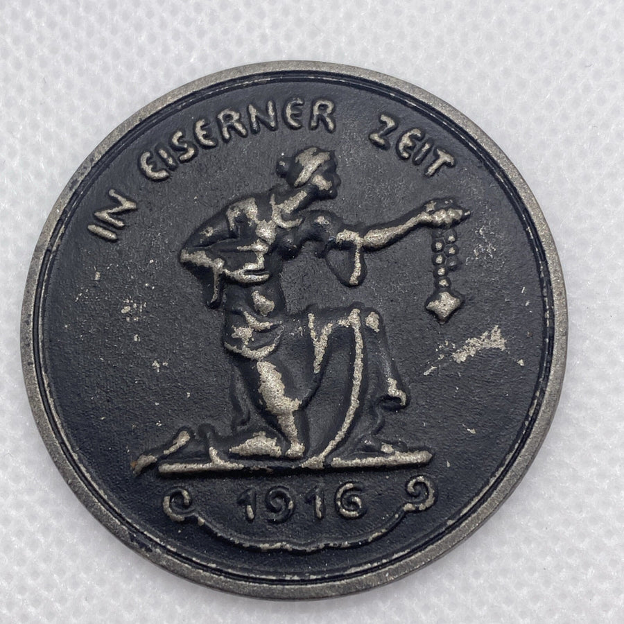 1916 Iron Medal  "gold I gave to resist" "Iron I take for honor" Unique #6798-10