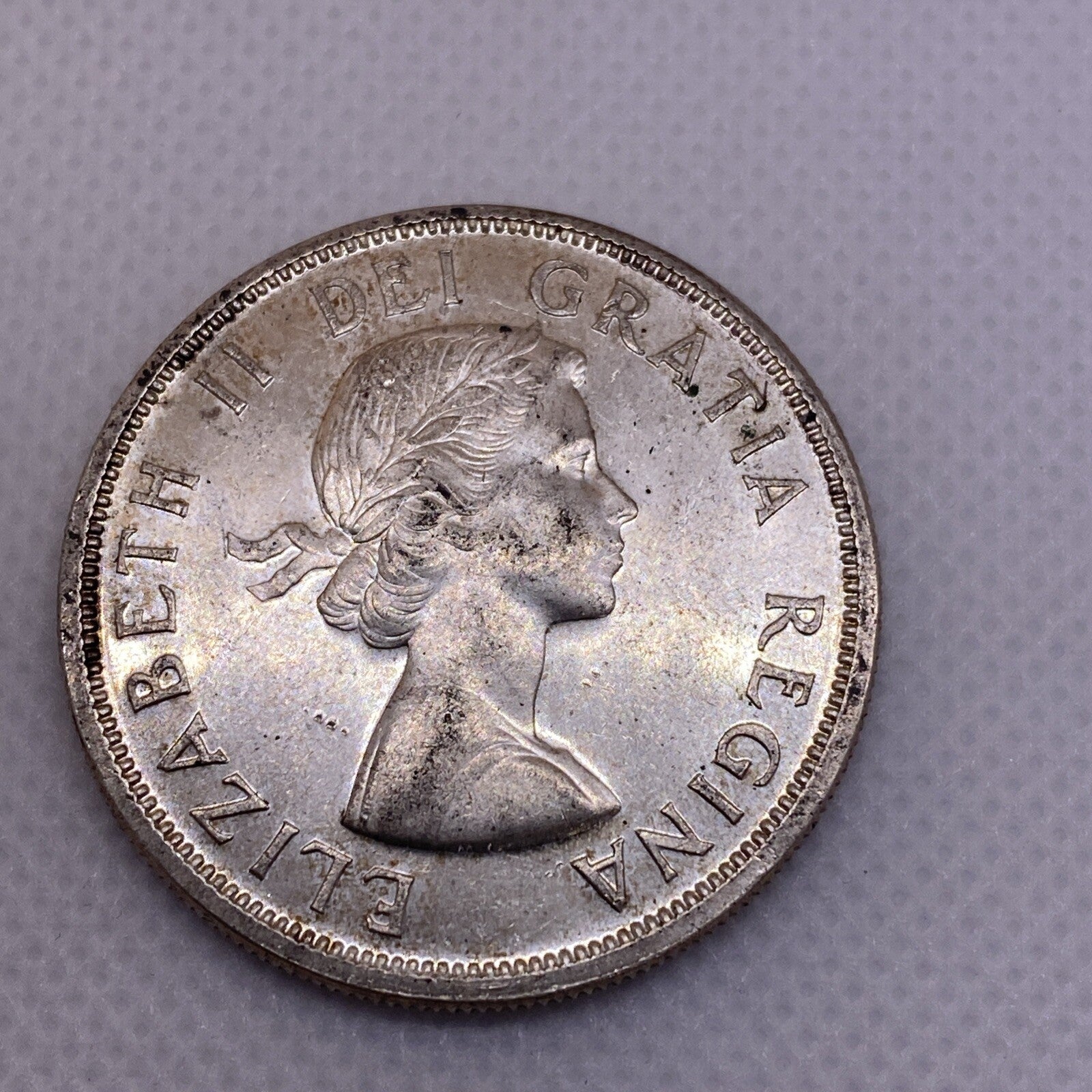 1958 CANADIAN SILVER DOLLAR BEAUTIFUL CANADA SILVER COIN #4700-10