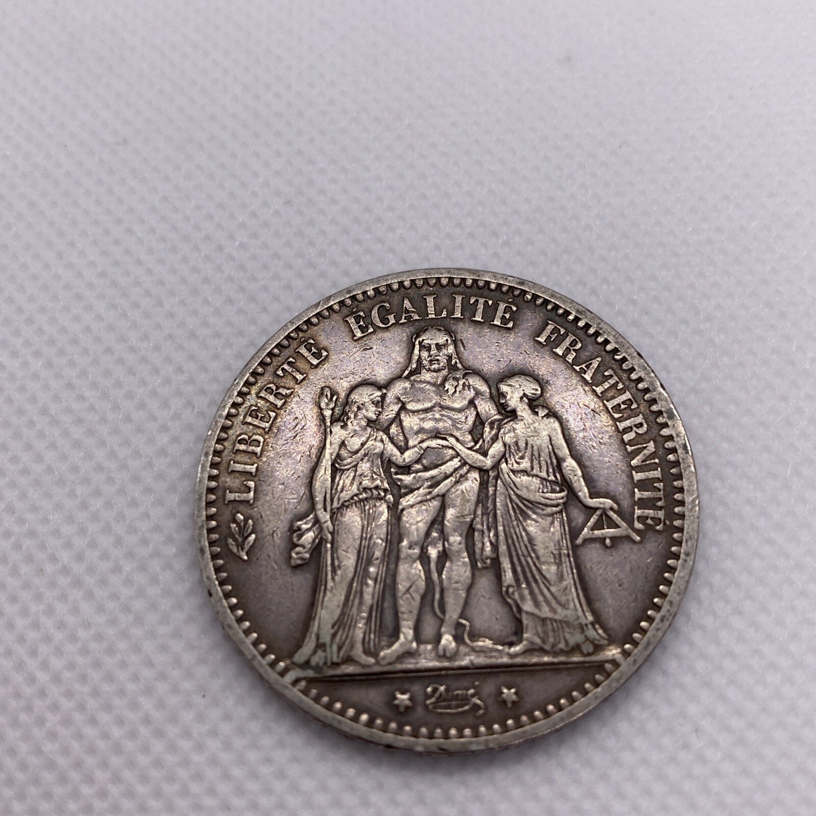 🇫🇷 France 5 francs 1875 1875-A  KM-820 KM-820.1  Silver Coin #9234