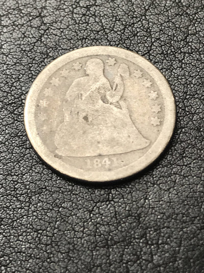1841 Seated Liberty Dime Silver 10c Coin 10 Cents Ten Cents HGLK1