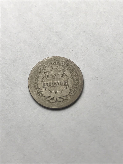 1841 Seated Liberty Dime #LX654