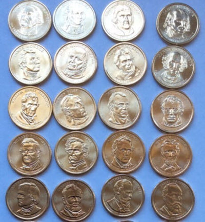 2007-2020 Presidential Dollars 40 Coin 11 YEAR FULL SET