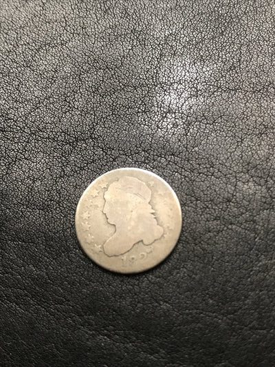 1827 10c Capped Bust Silver Dime JR-4 R-2 RARE #YU832