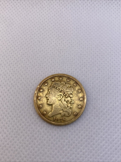 1836 Classic Head Half Eagle $5 #8287