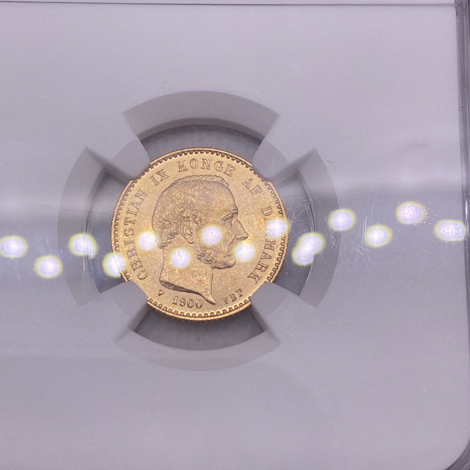 1900 HC VBP Denmark 10K NGC MS64 Gold 10 Kroner Gold Coin From Denmark