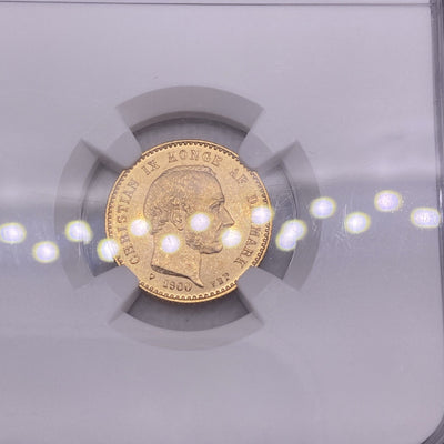 1900 HC VBP Denmark 10K NGC MS64 Gold 10 Kroner Gold Coin From Denmark