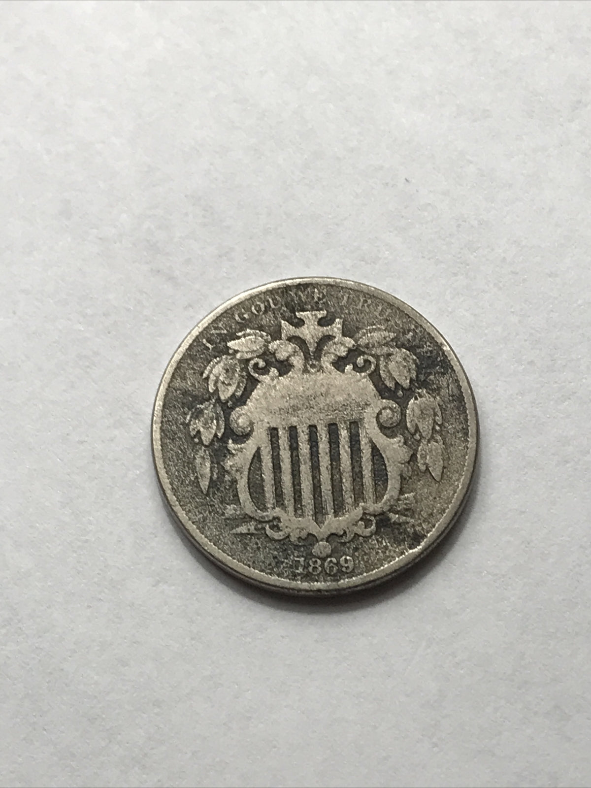 1869 Shield Nickel Great Beautiful Coin #EE1869
