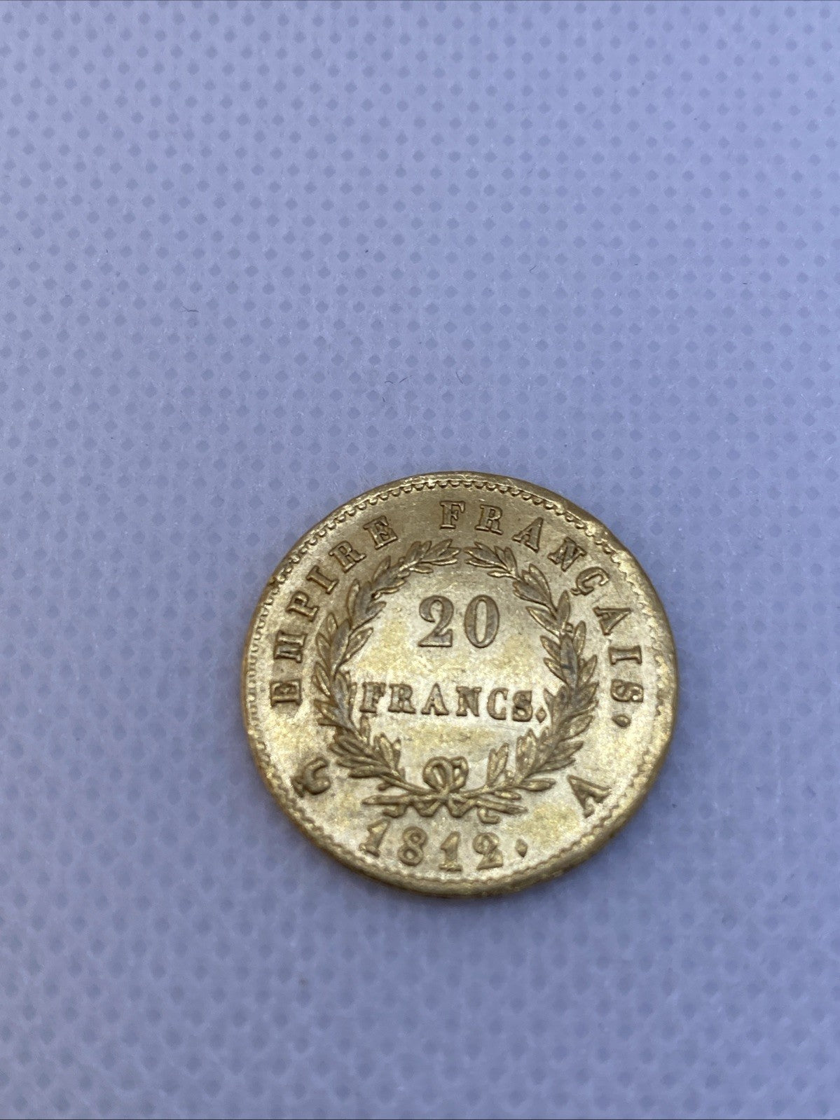 1812 A 20 Francs Ruler Emperor Napoleon France  .900 Fine Gold Coin #7226