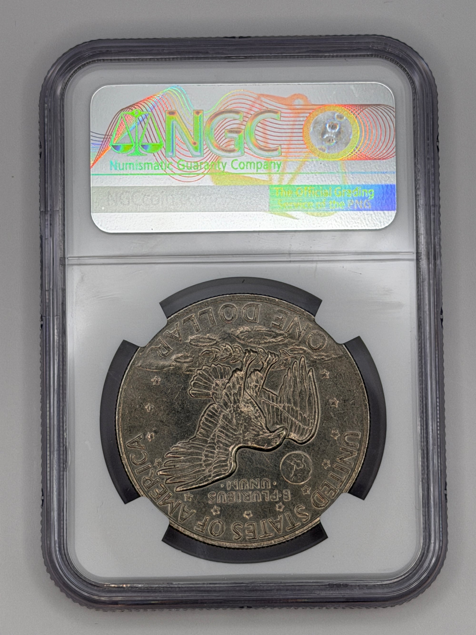 1972 Eisenhower Dollar Type 2 NGC MS62 – Key Variety Philadelphia Mint Ike Dollar #750-007