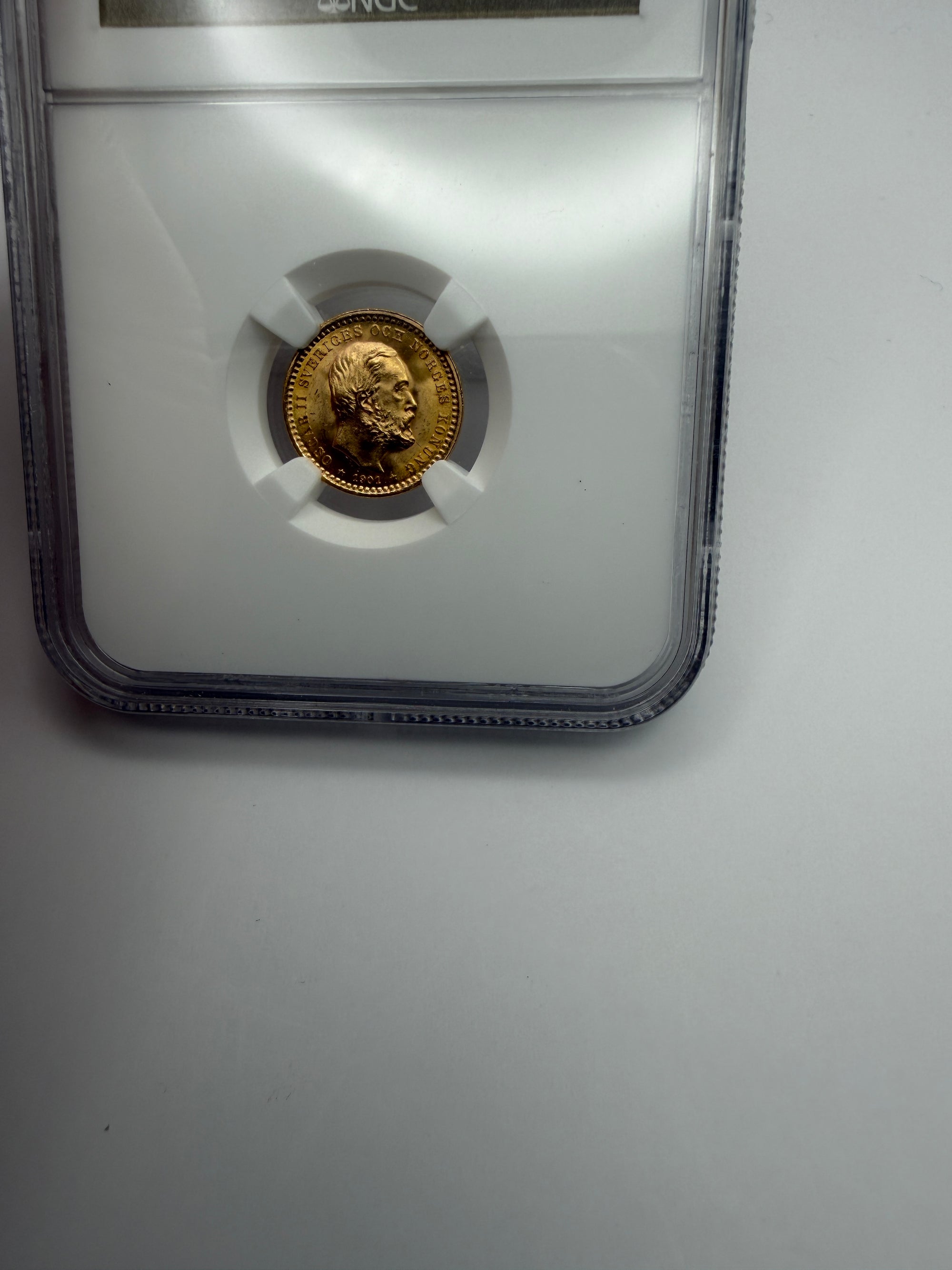 1901 EB Sweden 5 Kronor Gold Coin – NGC MS66 | Oscar II High Grade