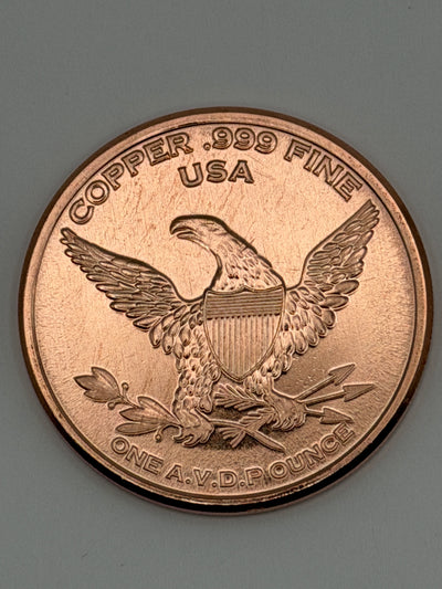 1 oz .999 Fine Copper Round F-22 Raptor – United States Air Force Military Tribute
