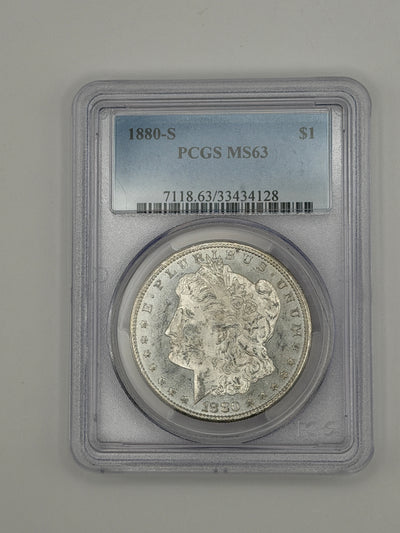1880-S Morgan Silver Dollar – PCGS MS63