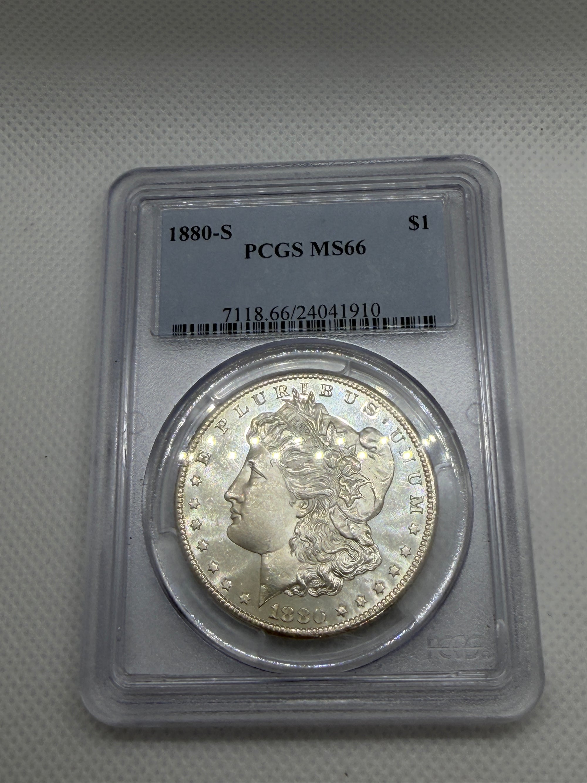 1880-S Morgan Silver Dollar – PCGS MS66 | San Francisco Mint Gem