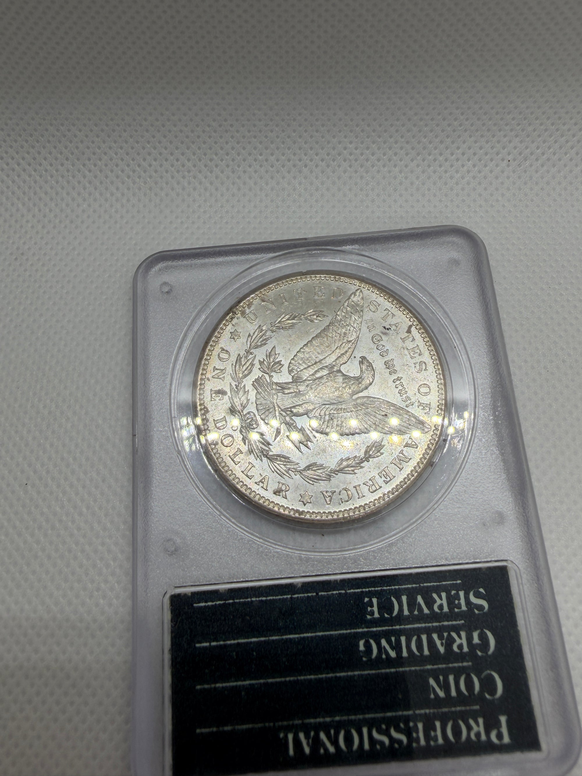 1904 O Morgan Silver Dollar – PCGS MS63 | Old Rattler Holder