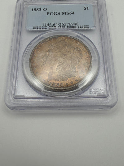 1883-O Morgan Silver Dollar – PCGS MS64 | New Orleans Mint Classic Toning