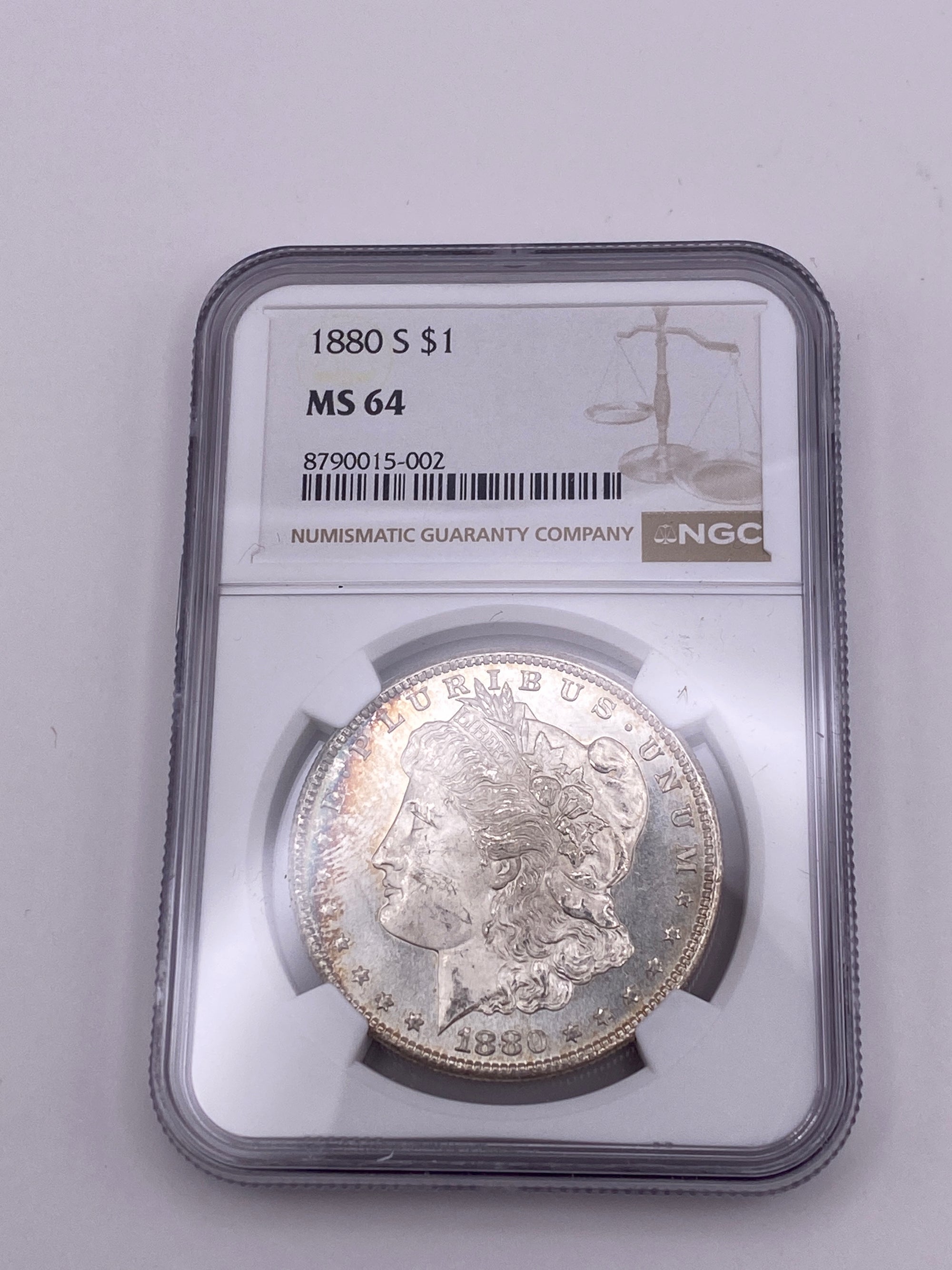 1880-S Morgan Silver Dollar – NGC MS64 | San Francisco Mint Gem