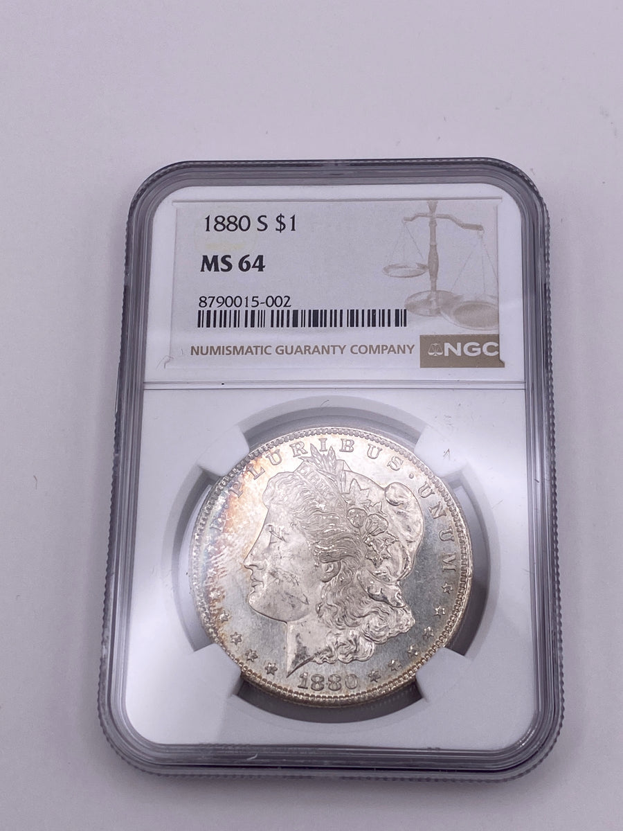 1880-S Morgan Silver Dollar – NGC MS64 | San Francisco Mint Gem