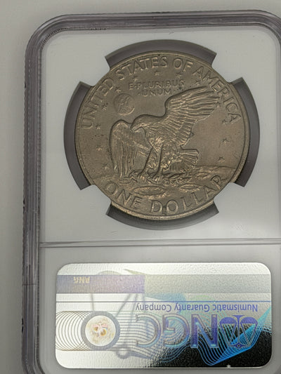 1972 Eisenhower Dollar Type 2 – NGC MS64 | Key Reverse Variety Ike Dollar #750-006