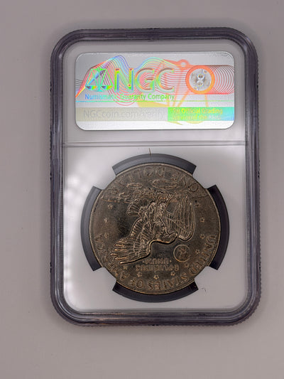 1972 Eisenhower Dollar Type 2 NGC MS63 – Scarce Reverse Variety Ike Dollar #750-005