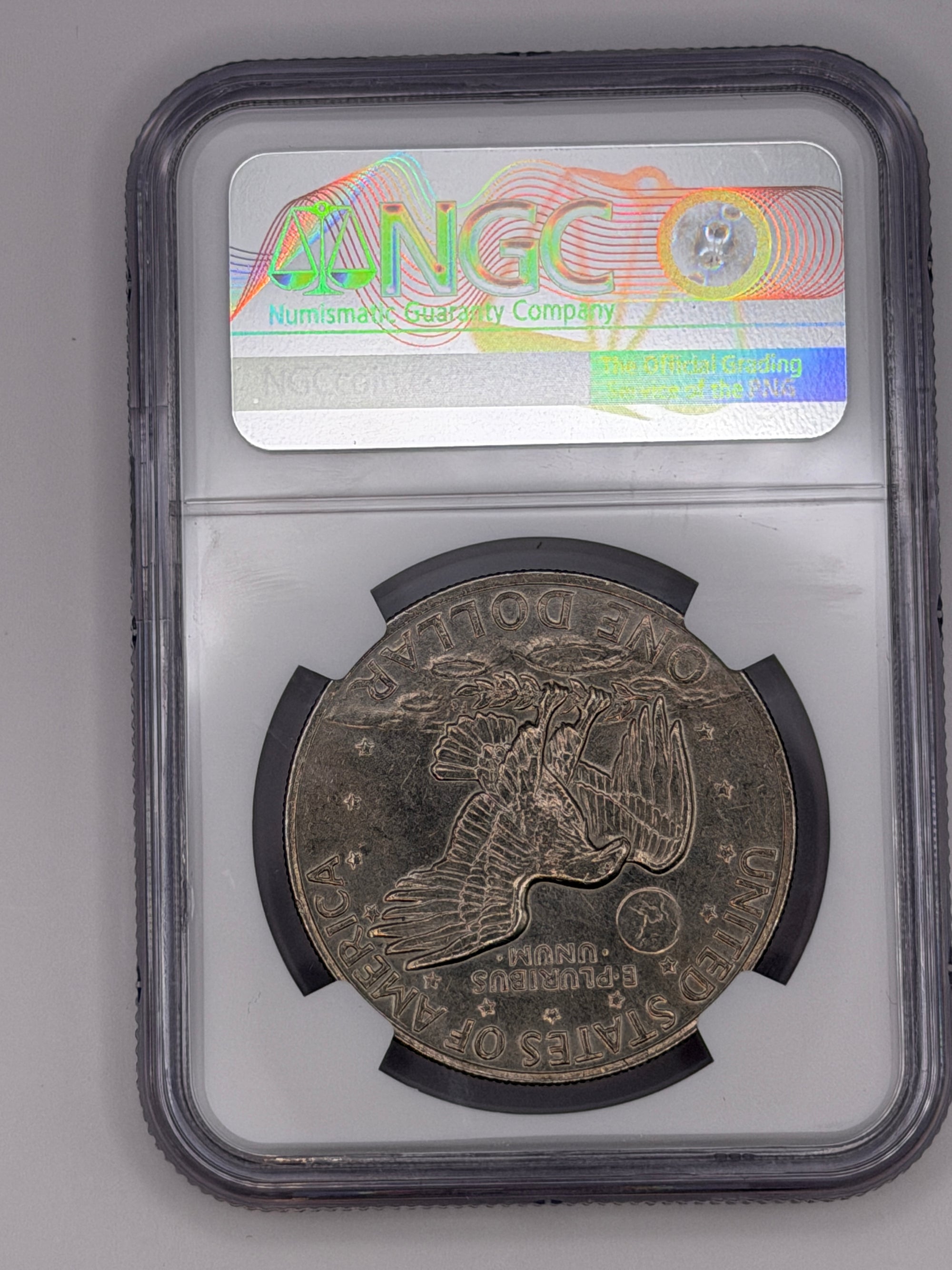 1972 Eisenhower Dollar Type 2 NGC MS62 – Key Variety Philadelphia Mint Ike Dollar #750-007