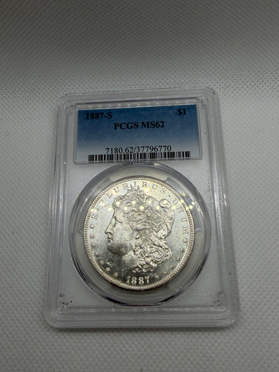 1887-S Morgan Silver Dollar – PCGS MS62 | San Francisco Mint