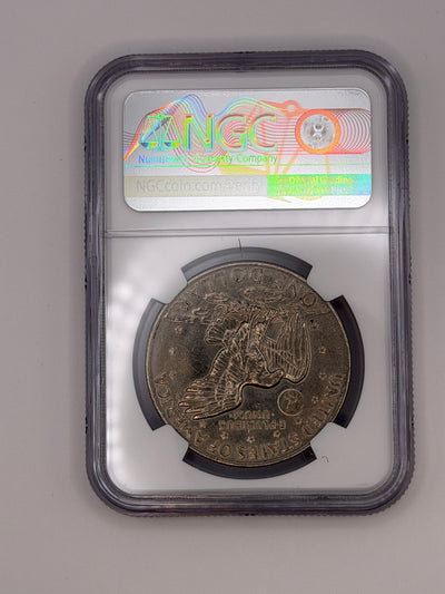 1972 Eisenhower Dollar Type 2 NGC MS63 – Scarce Reverse Variety Ike Dollar #750-005