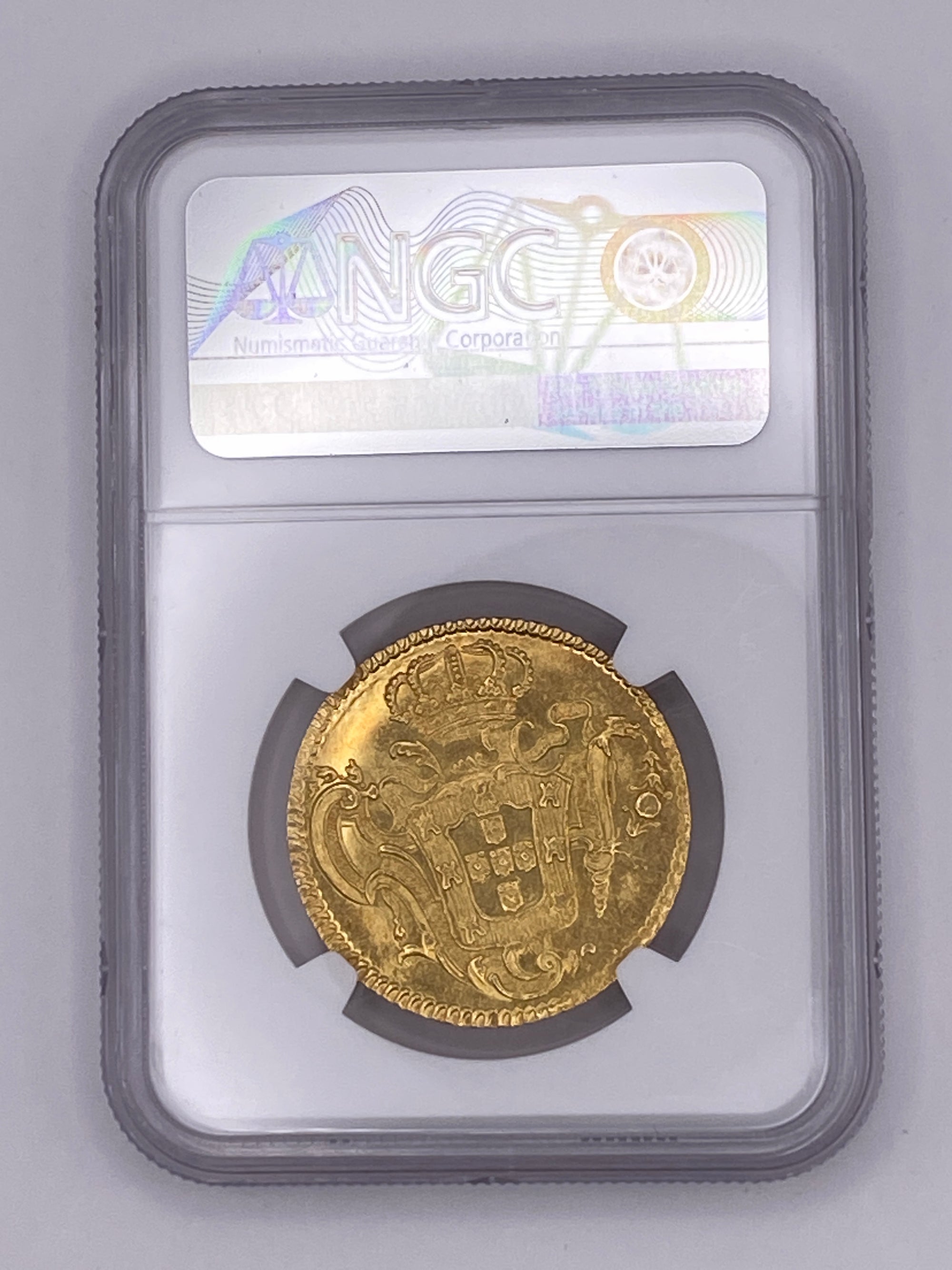 1770 R Brazil 6400 Reis Gold Coin – NGC MS64 | Rare Colonial Brazil Gold